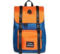 Invicta Mochila CHAT COLORBLOCK LEGACY GRS, Azul y Naraja- Mochila de Negocio, Trabajo, Diario, Viaje, Escolares, para hombres, mujeres y adolescentes - Mochila Viaje