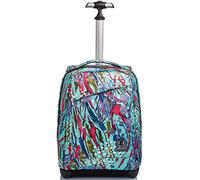Invicta Mochila con Ruedas, ABSTRACT JUNGLE, Bolsa con Ruedas Para Libros, 2 en 1, Mochil Trolley, para chicos&chicas Para la escuela, el deporte, el tiempo libre, funda para portátil, Azul