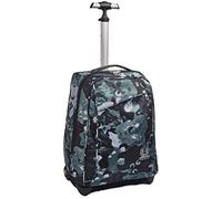 Invicta Mochila con Ruedas, CAMO SHADE, Bolsa con Ruedas Para Libros, 2 en 1, Mochila+Trolley, para chicos&chicas Para la escuela, el deporte, el tiempo libre, funda para portátil, verde