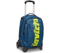 Invicta Mochila con Ruedas Trolley New Plug 2R GRS Logo, True Navy - Mochila 3 en 1, Mochila Escolar con Carro - Bolso Escolar Niñas, Niños, Adolescentes - Bolsillo Interior para Portátil