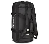 Invicta Mochila de viaje 70L - 51 x 33 x 33 cm, negra, bolsa con correas extraíbles, fondo reforzado, bolsillos organizados, bolsillo frontal, hombre mujer