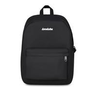 Invicta Mochila escolar Carlson, negra, mono compartimento con bolsillo para PC y bolsillo para botella, 24 l, escuela media y superior, mochila para niña, Negro , Talla única