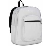 Invicta Mochila escolar Jelek, gris brillante, doble compartimento con bolsillo para PC y bolsillo para botella, 34 l, escuela secundaria y superior, mochila para niña, gris, Talla única