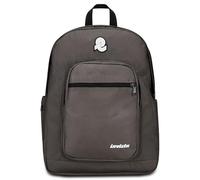 Invicta Mochila escolar Jelek Plain, gris, mochila doble compartimento súper espaciosa con bolsillo para PC o tableta, bolsillo porta botella y bolsillo con organizador, escuela secundaria superior y