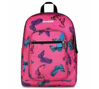 Invicta Mochila escolar Jelek, rosa, doble compartimento con bolsillo para PC y bolsillo para botella, 34 l, escuela media y superior, mochila para niña