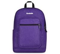 Invicta Mochila escolar Jelek Shine, violeta, 34 L, efecto purpurina, doble compartimento, bolsillo interior con organizador, bolsillo para PC, bolsillo para botella de agua, escuela secundaria y