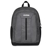 Invicta Mochila escolar Jelek Up LED, gris, doble compartimento con bolsillo para PC y bolsillo para botella, 36 l, escuela secundaria y superior, mochila para niña y niño