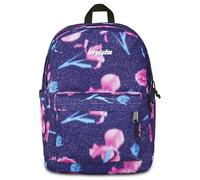 Invicta Mochila escolar Lab Fantasy Shine, morado, doble compartimento con bolsillo para PC y bolsillo para botella, 27 l, escuela secundaria y superior, mochila para niña