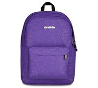 Invicta Mochila escolar Lab Shine, violeta, 27 L, efecto purpurina, doble compartimento, bolsillos laterales portabotellas, bolsillo interior con organizador, compartimento para PC, escuela media y