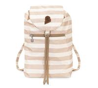 Invicta Mochila MINISAC HERITAGE VINTAGE, bicolor Blanco y Beige - Mochila de Negocio, Trabajo, Diario, Viaje, Escolares, para hombres, mujeres y adolescentes - Mochila Plegable Ultraligera