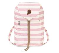 Invicta Mochila MINISAC HERITAGE VINTAGE, bicolor Rosa y Blanco - Mochila de Negocio, Trabajo, Diario, Viaje, Escolares, para hombres, mujeres y adolescentes - Mochila Plegable Ultraligera