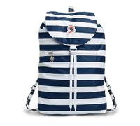 Invicta Mochila, VINTAGE NEXT; Mochila Minisac con Cordón, Mochila Casual, Unisex, 8 LT, para viajes de un día y tiempo libre, con cinturón, plegable, diseño italiano, bicolor Azul/Blanco