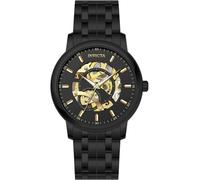 INVICTA Objet D Art 69506 Reloj para Hombre - Impermeable - Analógico - Movimiento Automático - Acero Inoxidable con Esfera Negro - 43mm