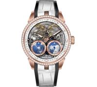 INVICTA Objet D Art 70190 Reloj de Hombre - Movimiento Automático - Acero Inoxidable con Esfera Plateada - 45 mm