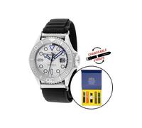 INVICTA Ocean Predator 49798 Reloj para Hombre - Impermeable - Analógico - Movimiento Cuarzo - Acero Inoxidable con Esfera Oro - 44mm - Extra Correas