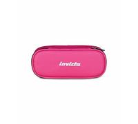 Invicta Portalápices escolar Lip, rosa, bolsillo interior con cremallera y trabillas elásticas portalápices, accesorios para mochila, escuela media y superior, para niño y niña, Rosa, Talla única