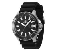 INVICTA Pro Diver 46087 Reloj para Hombre - Impermeable - Analógico - Movimiento Cuarzo - Acero Inoxidable con Esfera Negro - 45mm