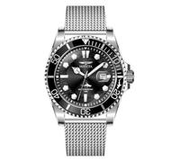 INVICTA Pro Diver 47172 Reloj para Hombre - Impermeable - Analógico - Movimiento Cuarzo - Acero Inoxidable con Esfera Gris - 43mm