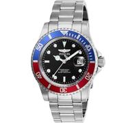 INVICTA Pro Diver 47354 Reloj para Hombre - Impermeable - Analógico - Movimiento Cuarzo - Acero Inoxidable con Esfera Negro - 40mm