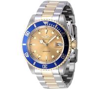 INVICTA Pro Diver 47394 Reloj para Hombre - Impermeable - Analógico - Movimiento Automático - Acero Inoxidable con Esfera Oro - 40mm