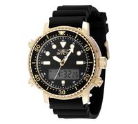 INVICTA Pro Diver 48369 Reloj para Hombre - Impermeable - Digital - Movimiento Cuarzo - Acero Inoxidable con Esfera Naranja - 46mm
