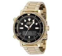 INVICTA Pro Diver 48372 Reloj para Hombre - Impermeable - Digital - Movimiento Cuarzo - Acero Inoxidable con Esfera Negro - 46mm