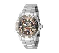INVICTA Pro Diver 48567 Reloj para Hombre - Impermeable - Analógico - Movimiento Cuarzo - Acero Inoxidable con Esfera Gris - 40mm