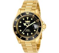 Invicta Pro Diver reloj automático para hombre de acero inxidable, Negro / Oro, 40 mm