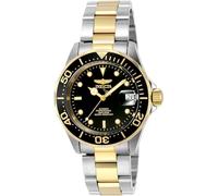 Invicta Pro Diver Reloj automático para hombre de acero inoxidable, Dos Tonos / Negro, 40 mm