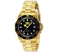 Invicta Pro Diver Reloj automático para hombre de acero inoxidable, Oro / Negro, 40 mm