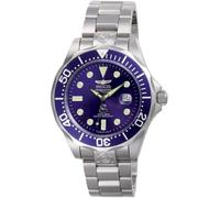 Invicta Grand Diver Reloj automático para hombre de acero inoxidable, Plata / Azul, 47 mm