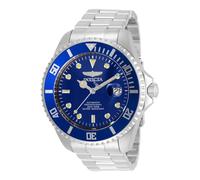Invicta Pro Diver, Reloj automático para hombre de acero inoxidable, 47 mm, Plata / Azul