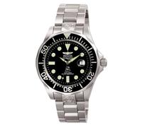 Invicta Grand Diver Reloj automático para hombre de acero inoxidable, Plata / Negro, 47 mm