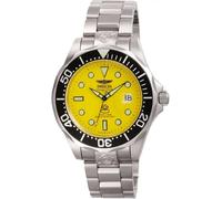 Invicta Grand Diver Reloj automático para hombre de acero inoxidable, Plata / Amarillo, 47 mm