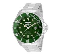 Invicta Pro Diver, Reloj automático para hombre de acero inoxidable, 47 mm, Plata / Verde