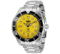 Invicta Grand Diver Reloj automático para hombre de acero inoxidable, Plata / Amarillo, 47 mm