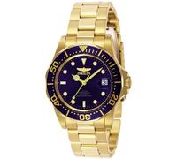 Invicta Pro Diver Reloj automático para hombre de acero inoxidable, Oro / Azul, 40 mm