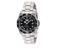 Invicta Pro Diver Reloj automático para hombre de acero inoxidable, Plata / Negro, 40 mm
