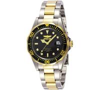 Invicta Pro Diver Reloj de cuarzo para hombre de acero inoxidable, Dos Tonos / Negro, 37 mm