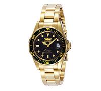 Invicta Pro Diver Reloj de cuarzo para hombre de acero inoxidable, Oro / Negro, 37 mm