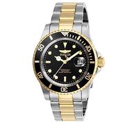 Invicta Pro Diver Reloj de cuarzo para hombre de acero inoxidable, Dos Tonos / Negro, 40 mm