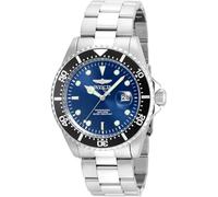 Invicta Pro Diver Reloj de cuarzo para hombre de acero inoxidable, Azul / Plata, 43 mm