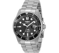 Invicta Pro Diver, Reloj de cuarzo para hombre de acero inoxidable, 43 mm, Plata / Negro