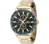 INVICTA Racing 48870 Reloj para Hombre - Impermeable - Analógico - Movimiento Cuarzo - Acero Inoxidable con Esfera Negro - 44mm