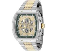 INVICTA S1 Rally 50236 Reloj de Hombre - Movimiento de Cuarzo - Acero Inoxidable con Esfera Dorada - 47 mm
