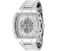 INVICTA S1 Rally 50238 Reloj de Hombre - Movimiento de Cuarzo - Acero Inoxidable con Esfera Plateada - 47 mm