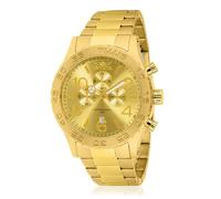 Invicta Specialty, Reloj de cuarzo para hombre de acero inoxidable, 50 mm, Oro