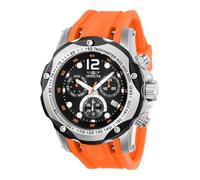 Invicta Speedway 20072SYB - Reloj analógico de Cuarzo Suizo para Hombre, Color Naranja, Acero Inoxidable, Negro