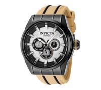INVICTA Speedway 49053 Reloj para Hombre - Impermeable - Analógico - Movimiento Cuarzo - Acero Inoxidable con Esfera Rojo - 48mm