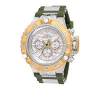 INVICTA Subaqua - Poseidon 48554 Reloj para Hombre - Impermeable - Analógico - Movimiento Cuarzo - Acero Inoxidable con Esfera Verde - 55mm